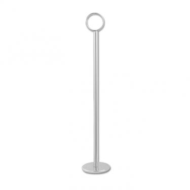 Countertop Sign Holder Round Base | 12" Chrome